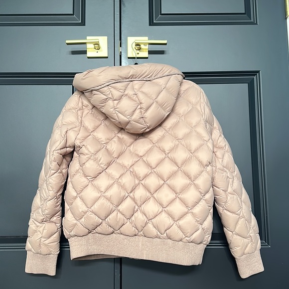 Girls Soai & Kyo Short Pink Down Quilted Coat - Picture 5 of 6